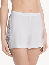 White modal stretch short pyjamas_3