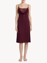 Cranberry jersey modal midi-length nightgown_1