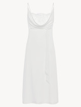 Soft white jersey modal midi-length nightgown_0