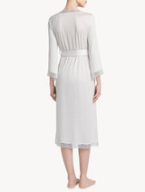 Soft white jersey modal long robe_2
