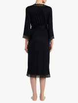 Black jersey modal long robe_2