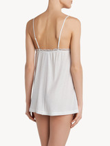 Soft white jersey modal slip with thong_1