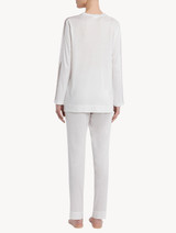 Soft white jersey modal pyjamas_2