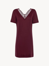 Cranberry jersey modal short nightdress_0