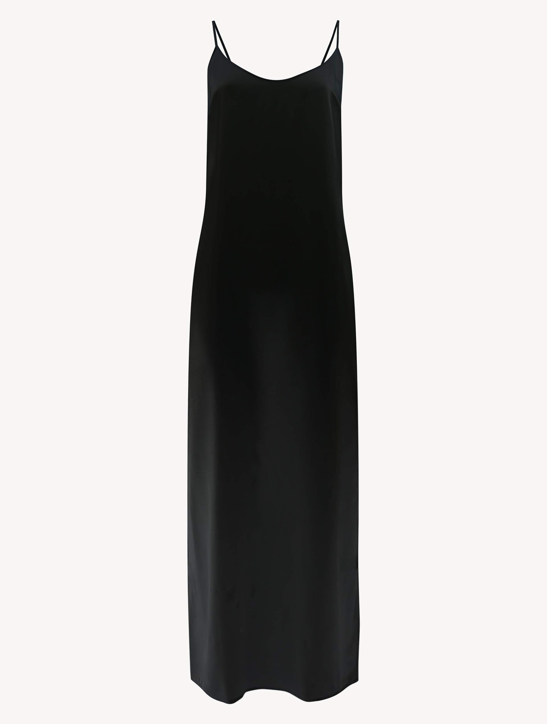 Cotton Slip With Shaped Hem - Black main image 1