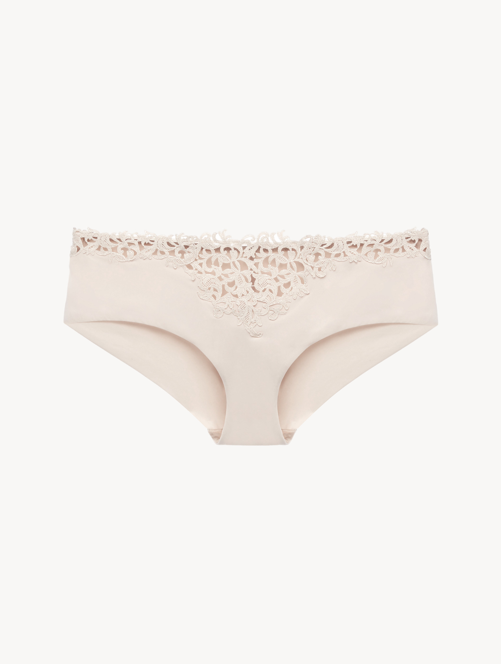 Luxury Leavers Lace Medium Panties in Black La Perla