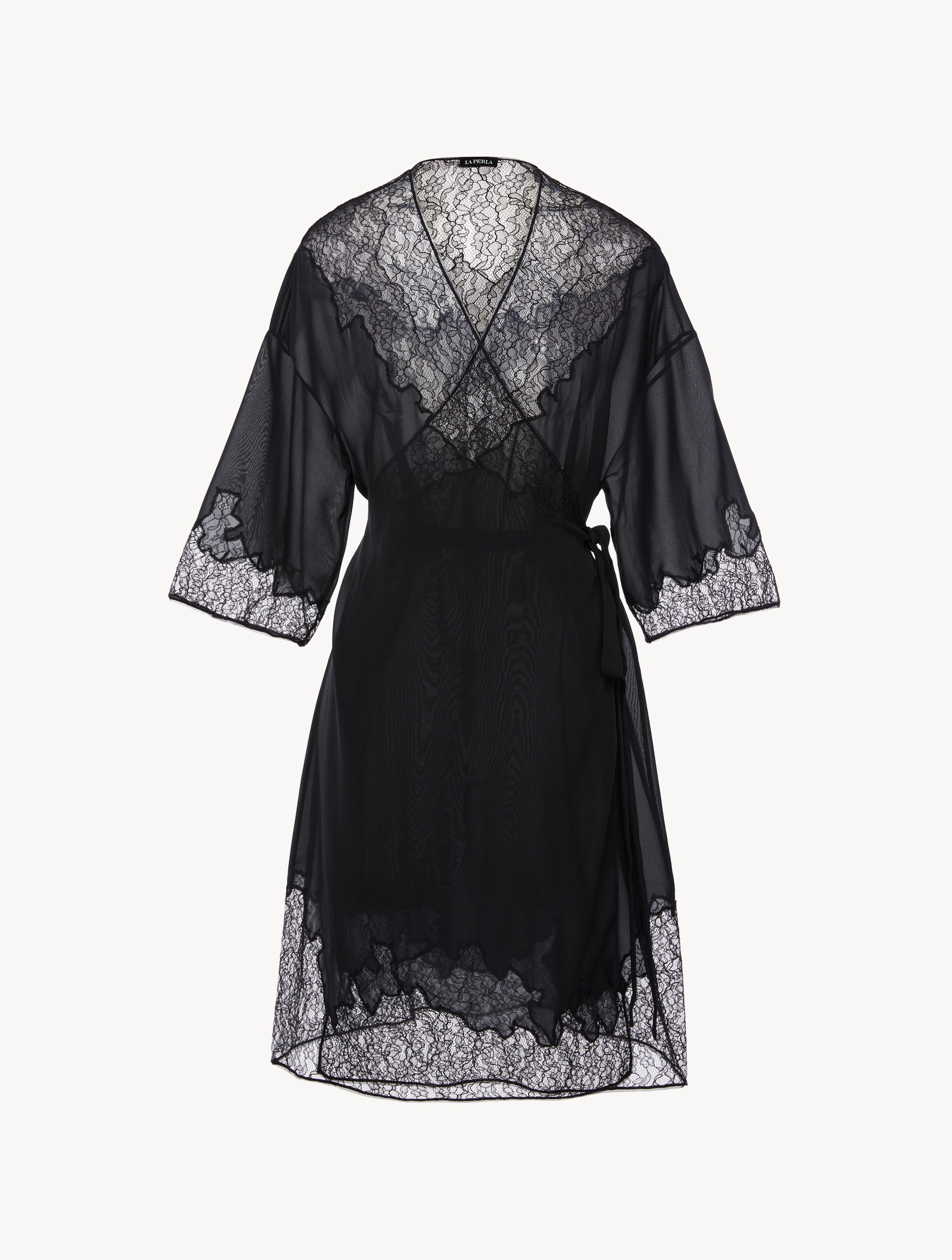 Long Floral Lace Robe