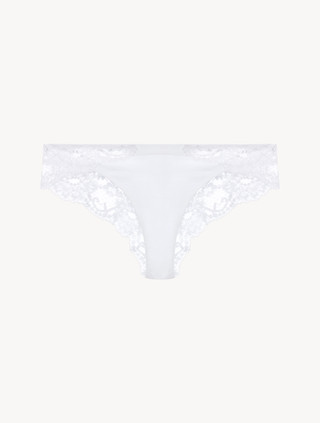 Luxury Lace Triangle Bra in White | La Perla