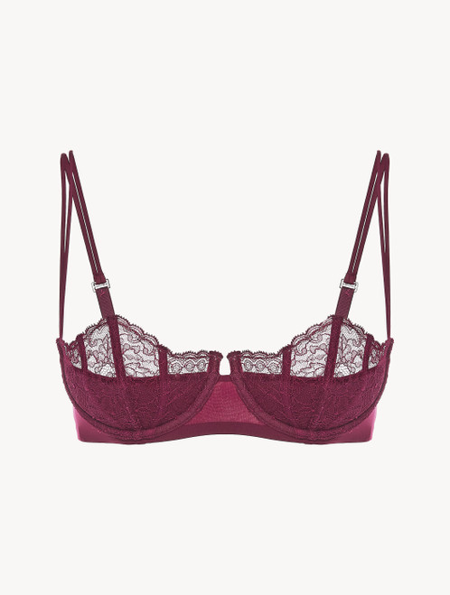 Cranberry Leavers lace Carioca bra_3