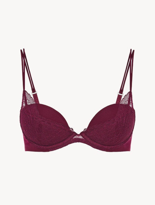 Cranberry Leavers lace push-up bra_4