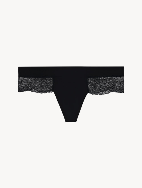 Black Leavers lace hipster brief_0