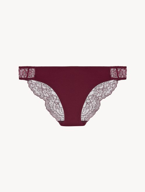 Cranberry Leavers lace medium brief_1