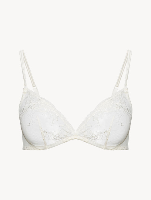 Triangle Bra in white embroidered tulle_2