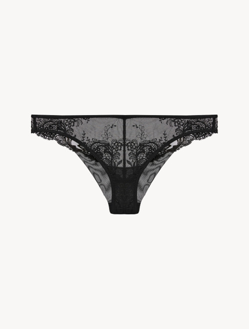 Brazilian Brief in black tulle with floral embroidered motifs_1