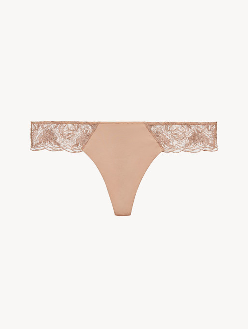 Thong in beige embroidered tulle_4