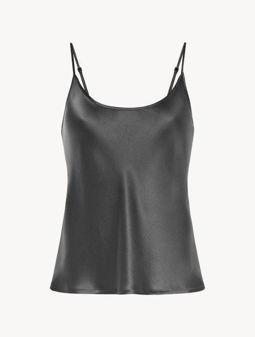 Silver silk camisole_0