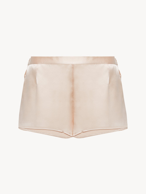 Blush pink silk pajama shorts_4