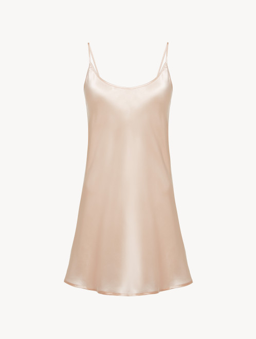 Slip Dress in blush pink silk_0