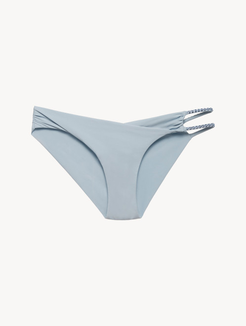 Low-rise Bikini Briefs in azure blue with cutout detail_3