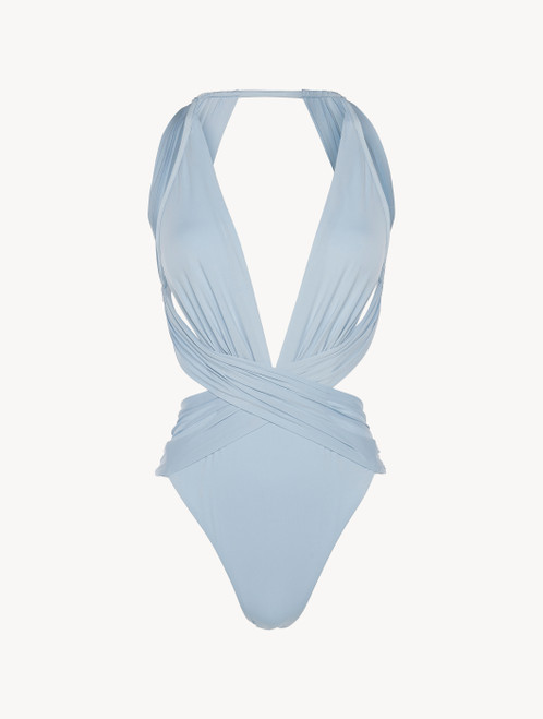 Swimsuit in azure blue_1