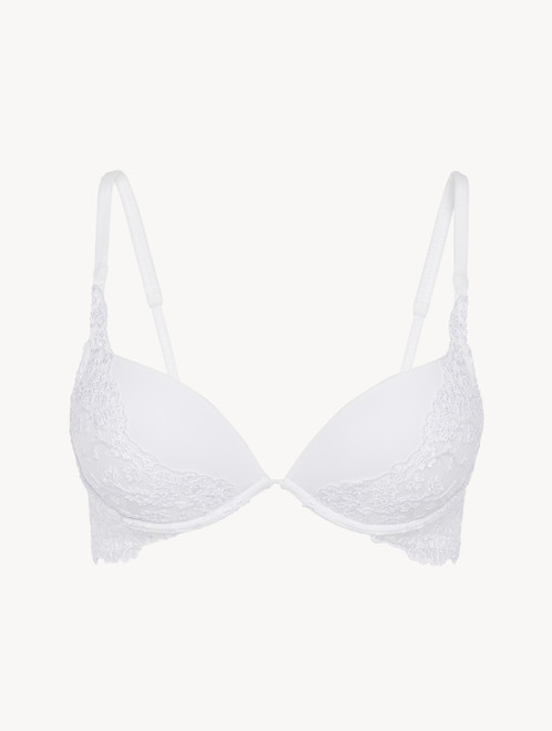 Push-up Bra in white tulle and Lycra_4