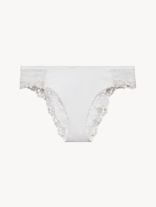 Medium Brief in off-white Lycra with Leavers lace_4