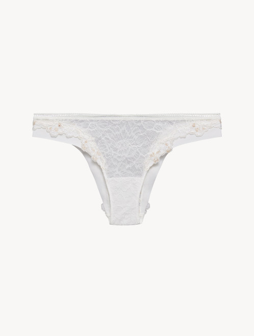 Brazilian Brief in off-white Lycra with Leavers lace_3