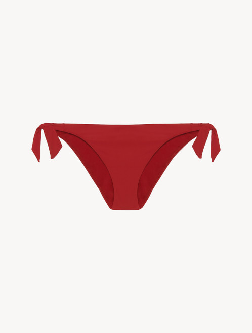 Ribbon Bikini Briefs in deep red_4