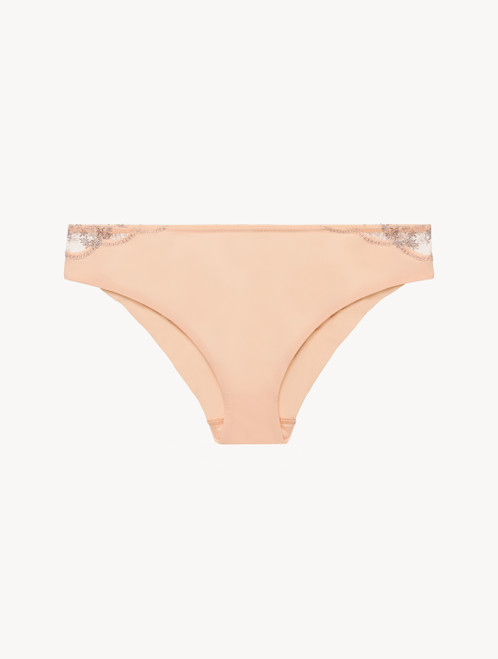 Medium Briefs in beige recycled Lycra_1
