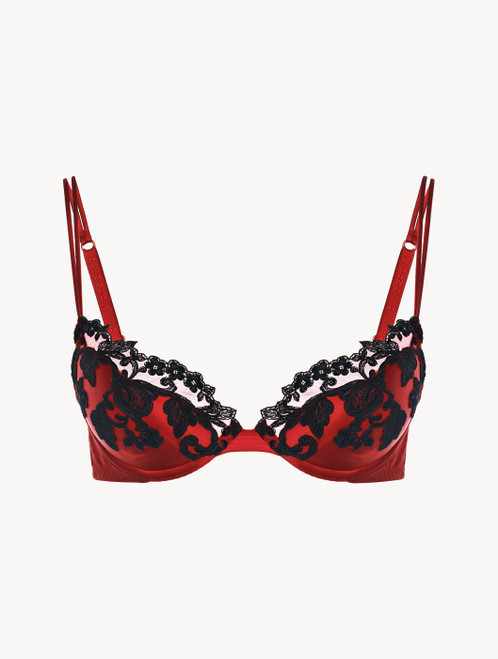 Red push-up bra with frastaglio_2