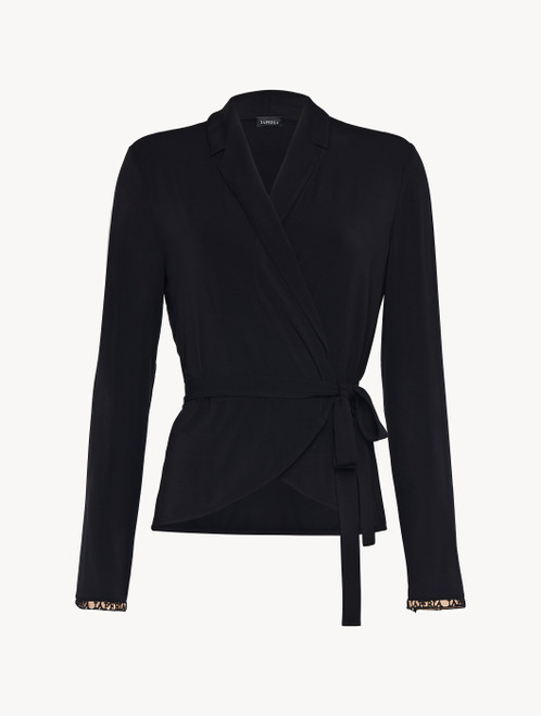 Top in black modal silk jersey_3