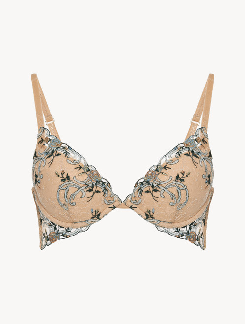 Push-up Bra in sand Leavers lace_3