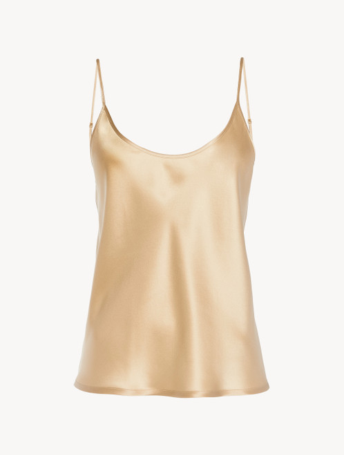 Silk camisole in beige_2