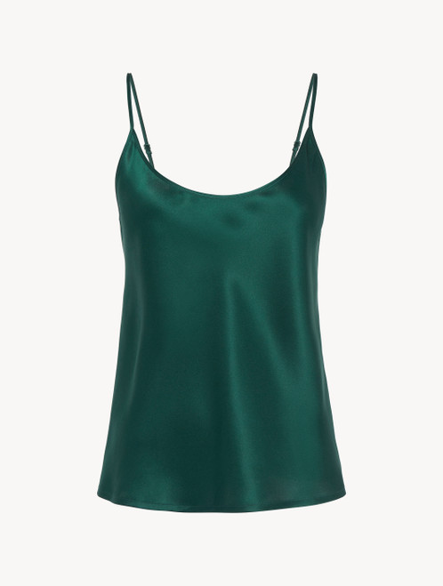 Silk camisole in emerald - ONLINE EXCLUSIVE_0