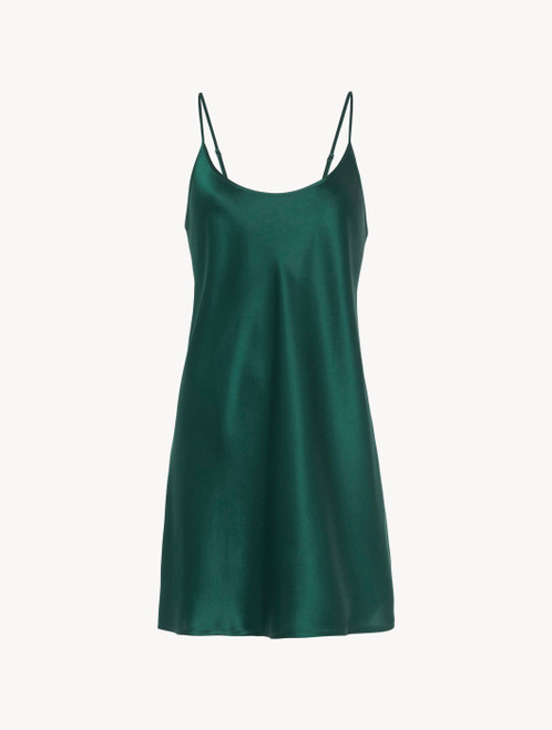 Silk slip dress in emerald - ONLINE EXCLUSIVE_3