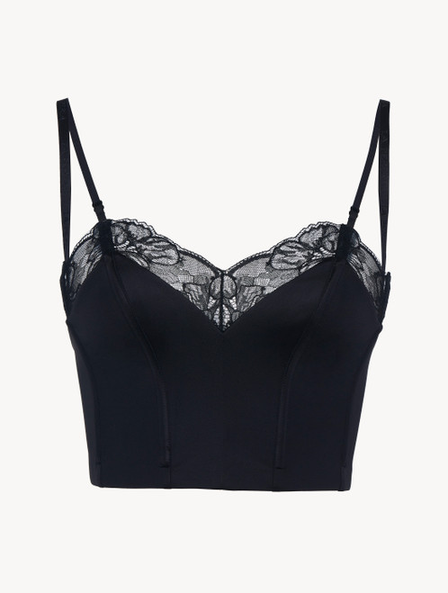 Corset in black Italian Jacquard lace_3