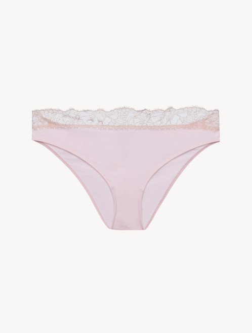 SIX Rosa Leavers lace-trimmed stretch-jersey briefs