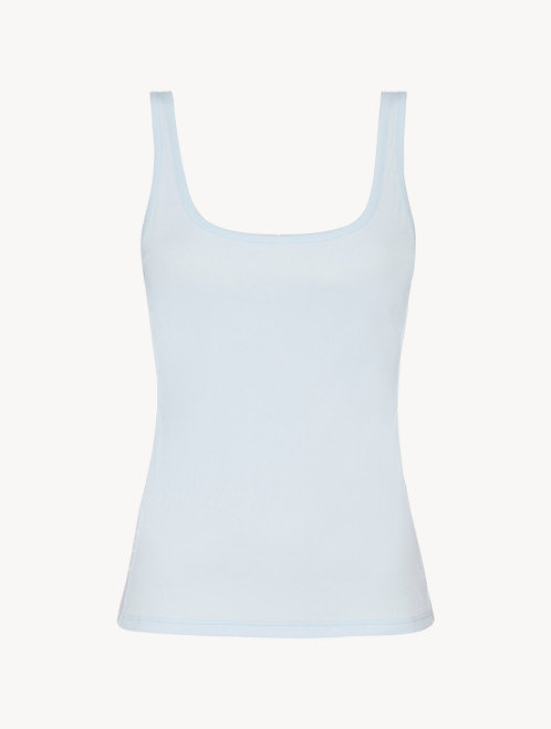 Tank top in blue grey stretch cotton_1
