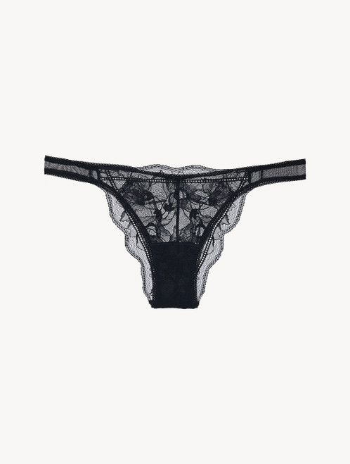 Brazilian brief in black sheer stretch tulle_4