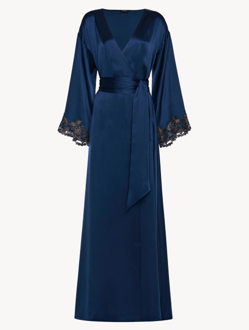 Blue long robe with frastaglio