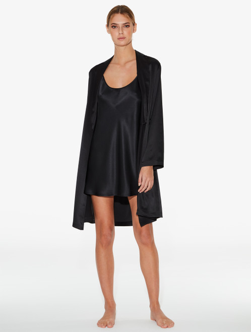 Silk Lounge Short 2 Piece Black Gift Set_3