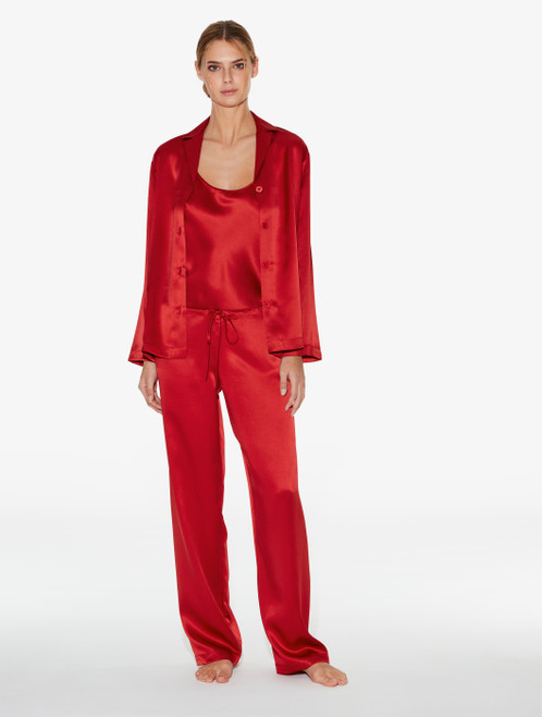 Silk Nightwear 2 Piece Red Gift Set_1