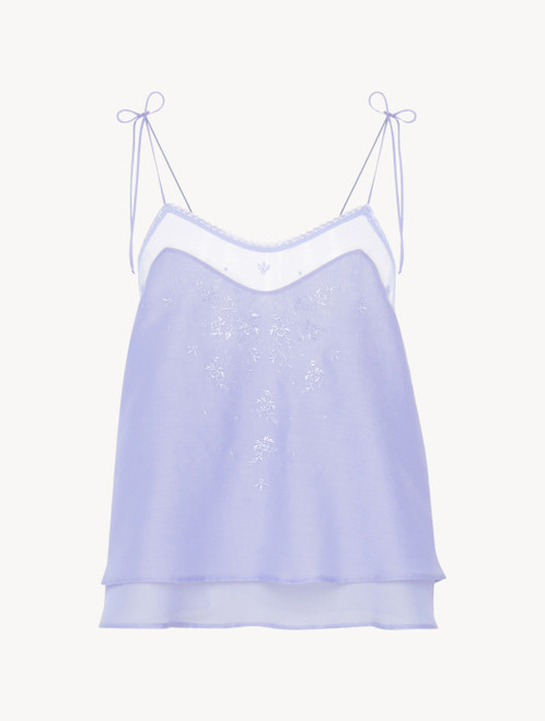 Camisole in violet cotton voile_4
