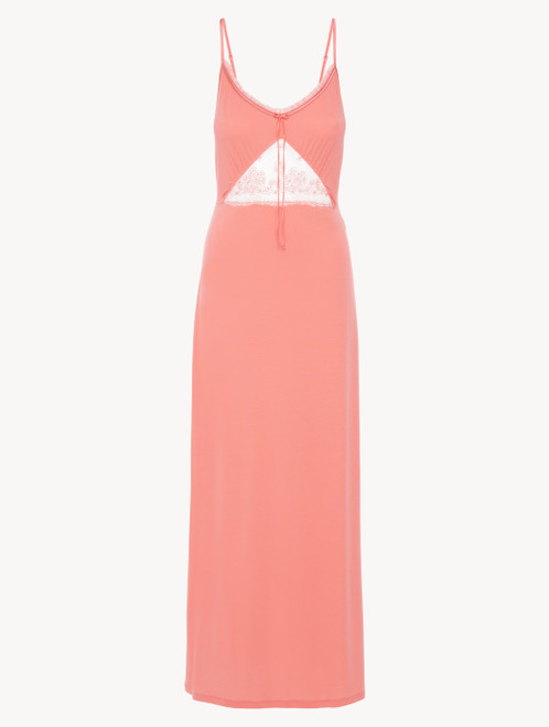 Long nightgown in hibiscus rayon_2