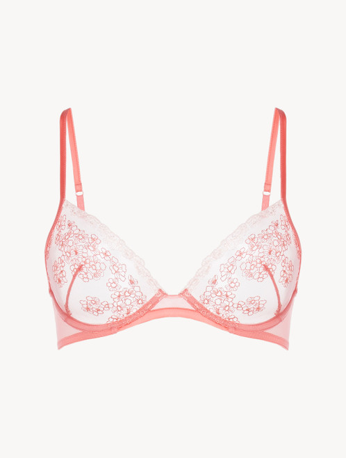 Underwired bra in hibiscus embroidered tulle_4