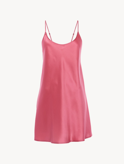 Silk slip dress in wild orchid_5