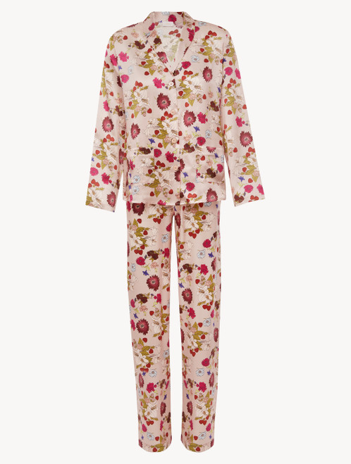 Silk floral print Pajama set_9