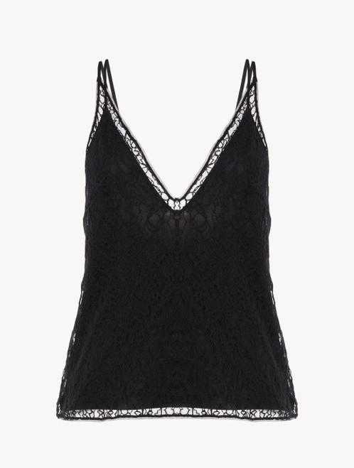 Lace Camisole top in Onyx_0