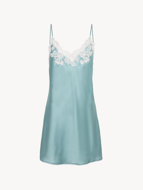 Almond silk slip dress with frastaglio_3