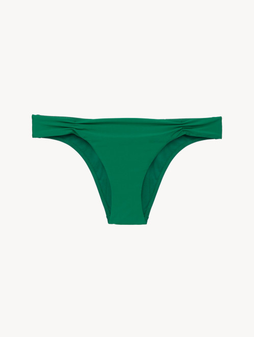 Bikini Brief in green with pleat detailing_3